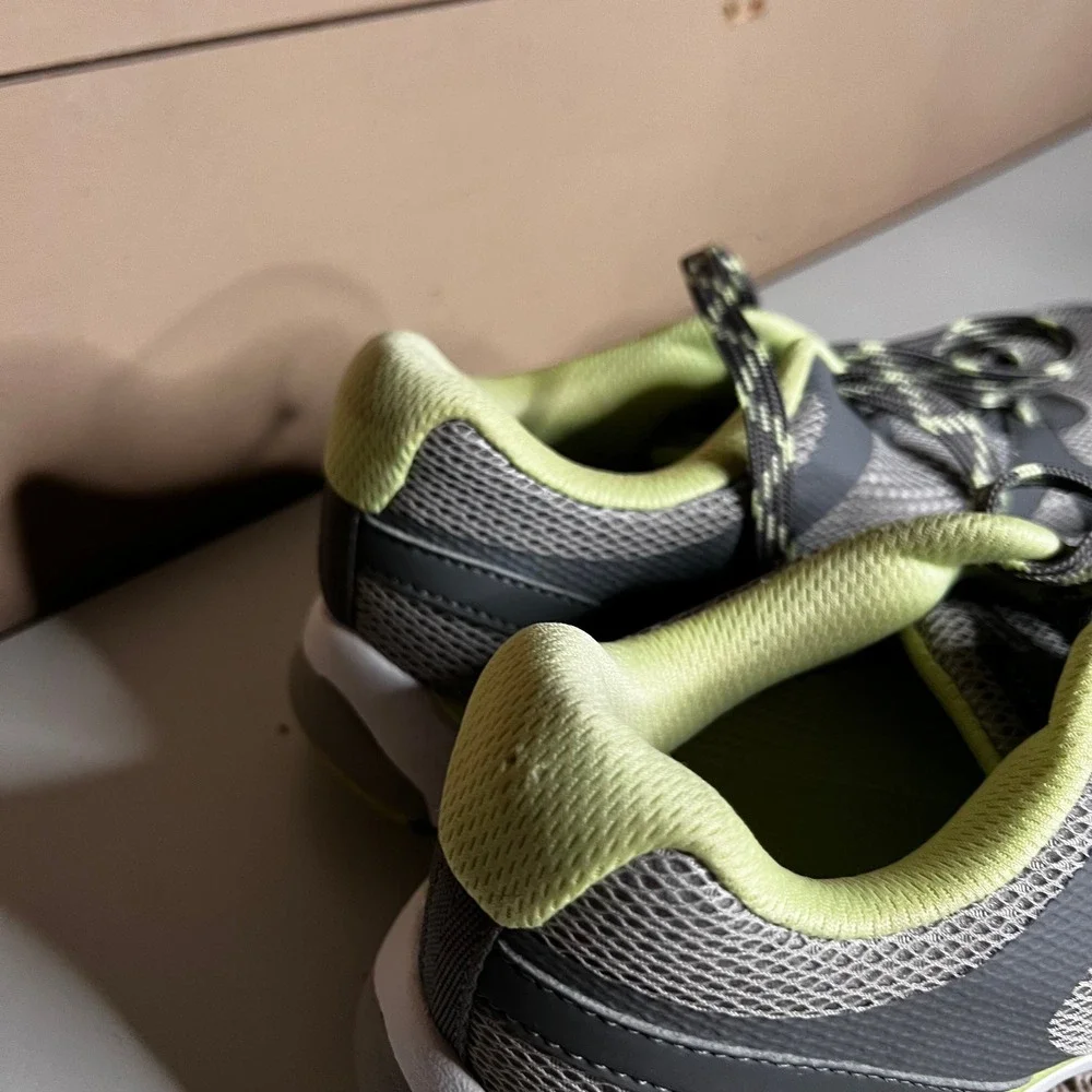 Vionic 1st Ray Technology Grey Lime Green Mesh Athletic Walking Sneakers Mens 9